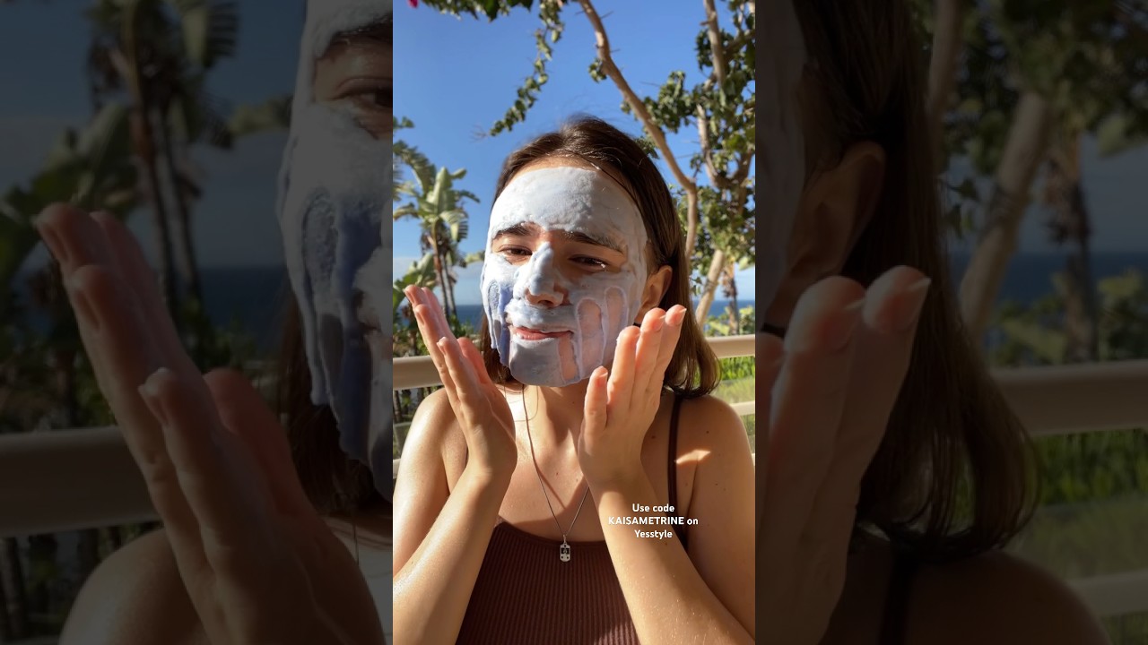 Most SATISFYING bubble face mask EVER 🍧💨 