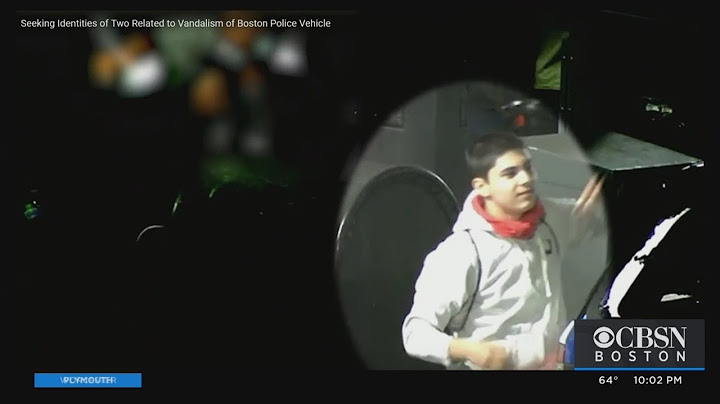 FBI Seeks ID Of 2 Men In Arson Of Boston Police Cruiser