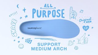 Superfeet All-Purpose Support Medium Arch Insoles