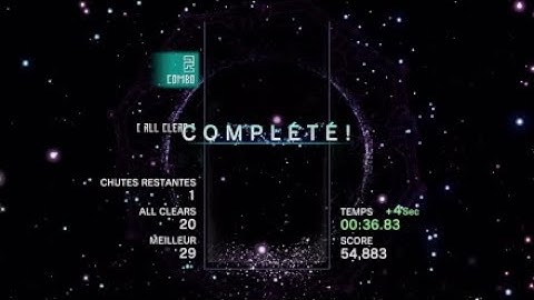 Tetris® Effect - All Clear mode gameplay (SS Rank)