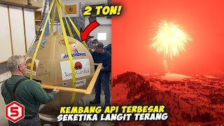 Seketika Langit Malam Terang BGT  Kembang Api Raksasa Terbesar di Dunia Seberat 2 TON Meledak