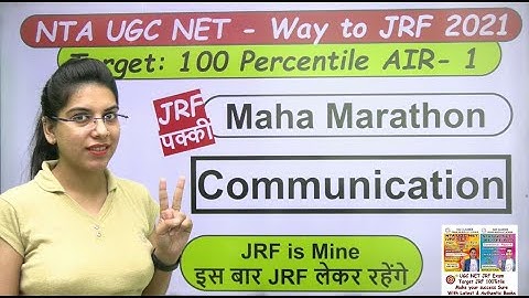 Maha Marathon | Communication | Way to JRF | Paper 1 | by Navdeep Kaur