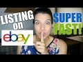 How I List on eBay Start to Finish! SUPER FAST METHOD!