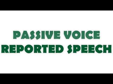 Passive Voice, Reported Speech |İngilizce Dersleri