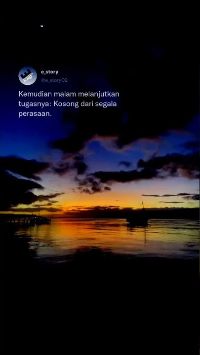 malam yang sunyi#story#storywa