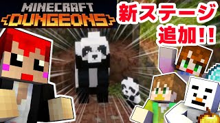 【マイクラダンジョンズ】ライブで新要素のパンダは見れるかな!?【あかがみん】