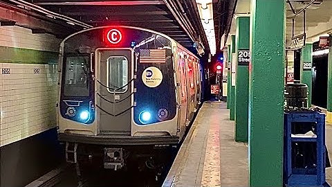 ᴴᴰ NYC Subway 60FPS: First R179 In The Bronx via Concourse Signed Up As (C) At Norwood-205th Street