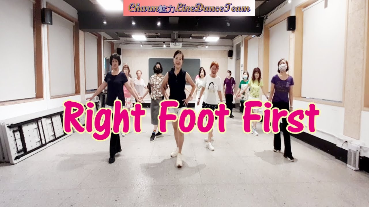 Right Foot First - Line Dance - YouTube