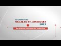 Cder  informations fiscales et juridiques 2022  les mesures concernant les particuliers