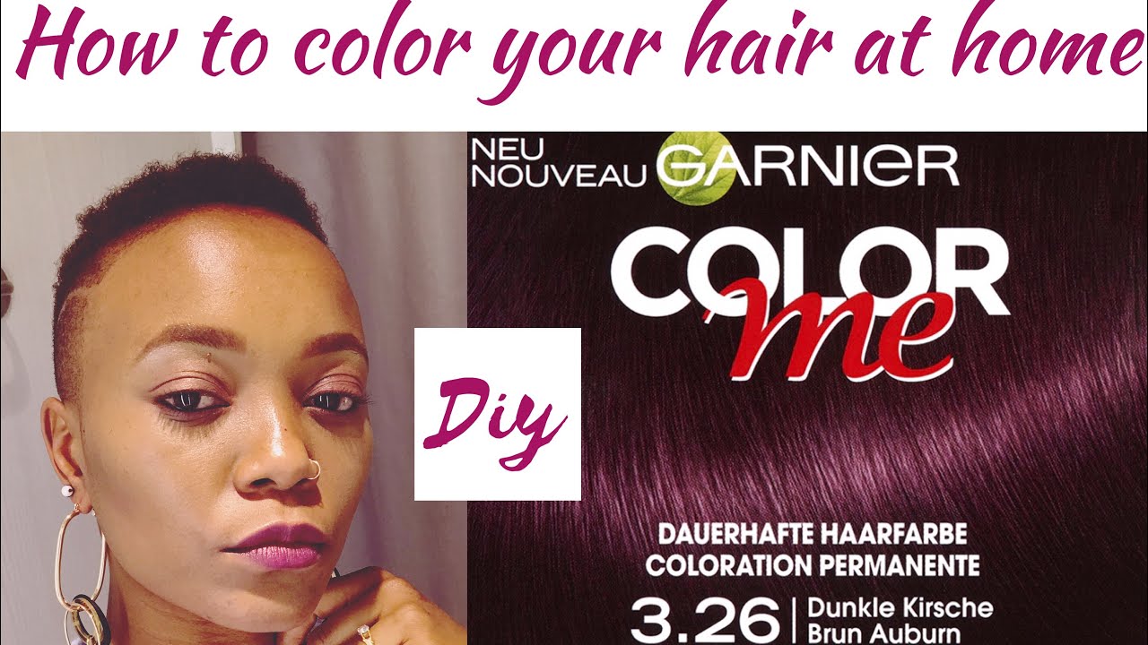 How to dye your hair at home || garnier color me || diy - YouTube