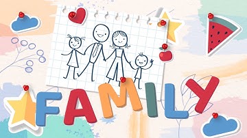 Bé Học Tiếng Anh Chủ Đề Gia Đình Kèm Luyện Tập - Family Members [Part 1]|Cutie Pie EK - Bánh Xinh EK