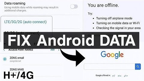 How to Fix Mobile Data Internet Android 3G/4G/LTE Not Working