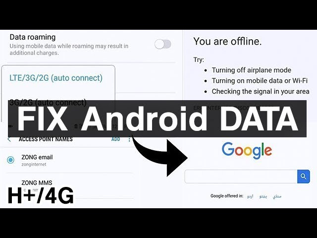 How to Fix Mobile Data Internet Android 3G/4G/LTE Not Working
