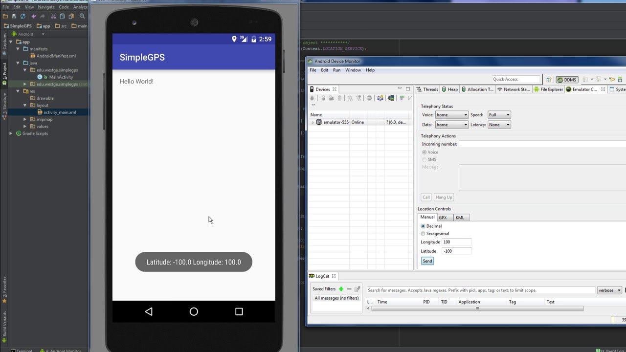 Simple GPS in Android - YouTube