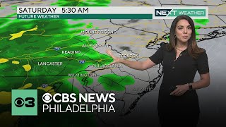 Cloudy Friday weather around Philadelphia before rain filters in Saturday