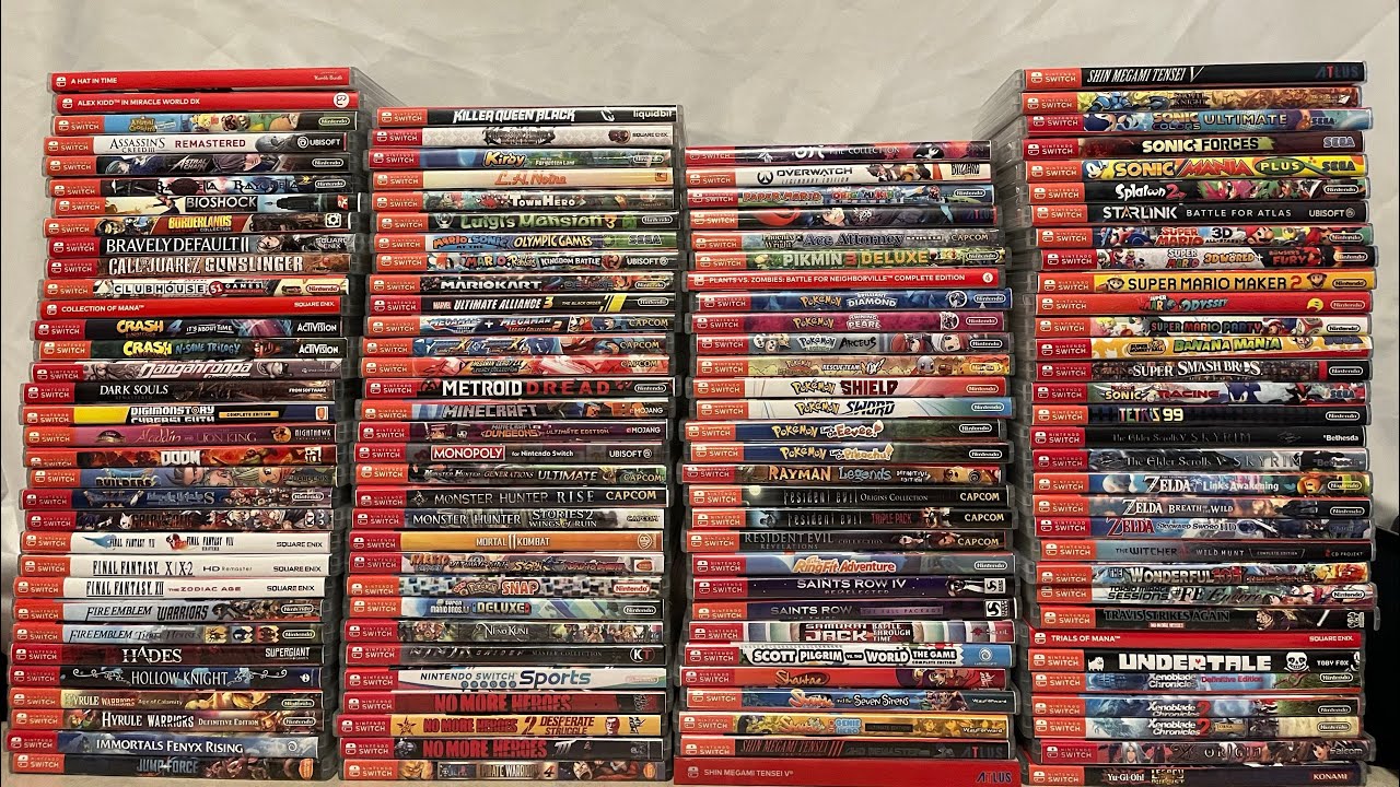 My 120+ Physical Nintendo Switch Collection + Digital Game YouTube