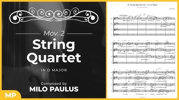 String Quartet No. 1: II. Elegy (StaffPad + Berlin Strings: First Chairs)