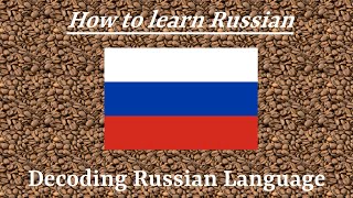 How to learn Russian Language - A Fast and Easy way of Decoding Russian Language screenshot 1