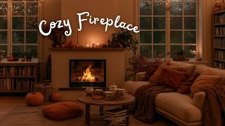 Warm Autumn Night by the Fireplace 🍂 Relaxing Ambience for Sleep & Focus screenshot 2