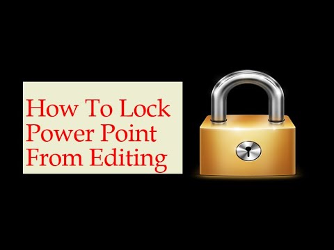 can you lock a powerpoint presentation from editing