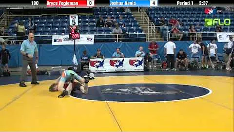 Cadet 100 - Bryce Fogleman (Idaho) vs. Joshua Veni...