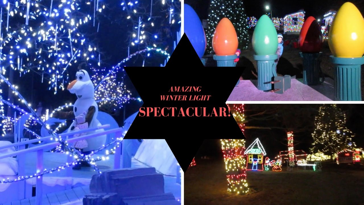 AMAZING WINTER LIGHT SPECTACULAR at Lehigh Valley Zoo!! - YouTube