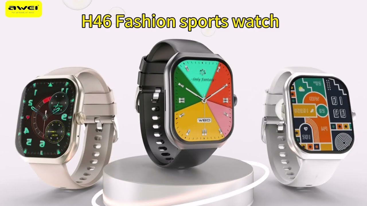 AWEI Smart Watch H46 (Answer/Make Calls) 2.1''AMOLED Screens