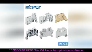 End Stop Bracket 10Pcs E\/UK E\/UK2 EW35 WKF35 Mounting NS 35 DIN Rail Terminal Block Fixed CLIPFIX Sc