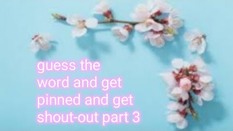 guess the word | get pinned | and get a | shout-out also | #3 | abrish Fatima
