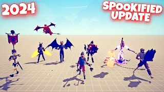 ALL SPOOKIFIED UNIT SHOWCASE - NEW YEAR UPDATE 2024 - Totally Accurate Battle Simulator TABS