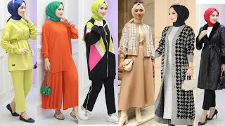 موضة خريف 2023 💥 ملابس تركية للمحجبات🌟Hijabi girl 🌟modest clothing  🌼 Hijab styles 2023