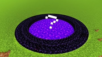working circle nether portal in vanilla minecraft