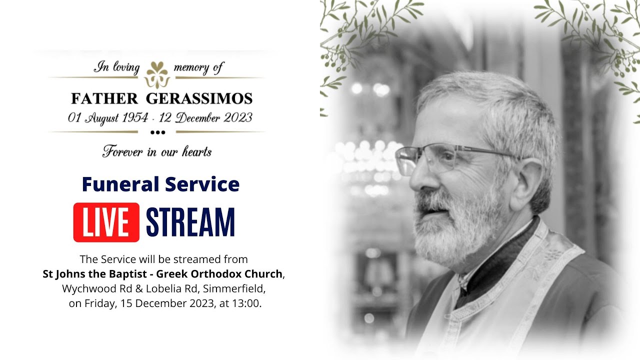Father Gerassimos Funeral Service Live Stream - YouTube