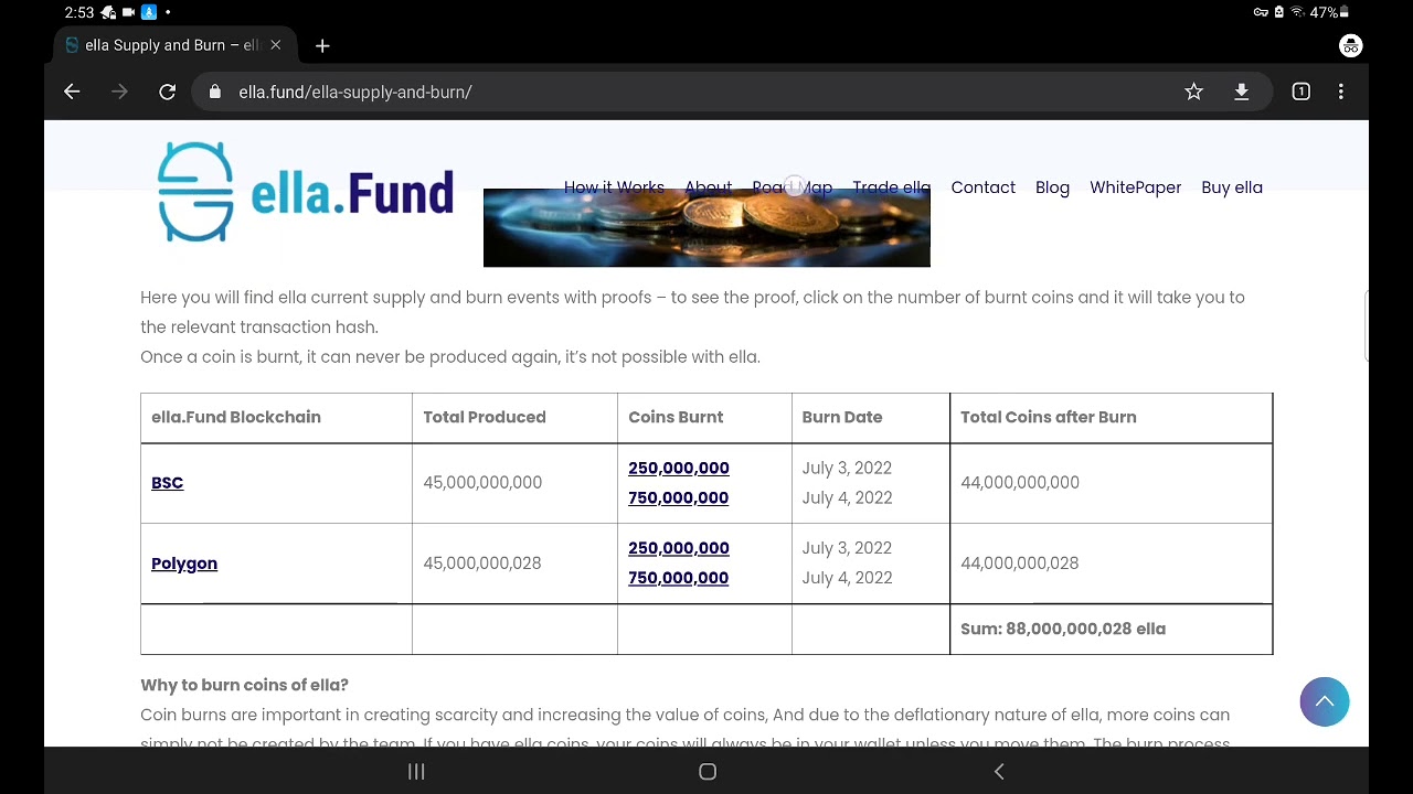 Ella.fund Platform Review Update | Claim $100 Ella Fund | Ella.fund Token Burn 🔥 Price Increase 🤑