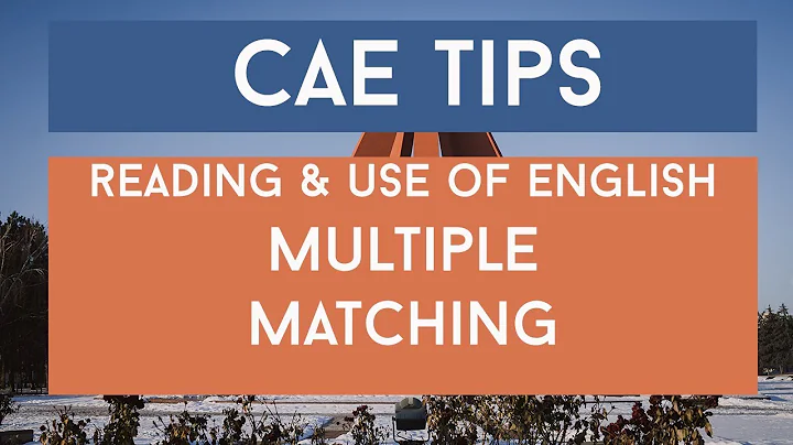 Prepare for Cambridge: Advanced - Multiple Matching