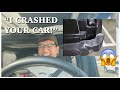 I CRASHED MY BOYFRIENDS CAR PRANK!!