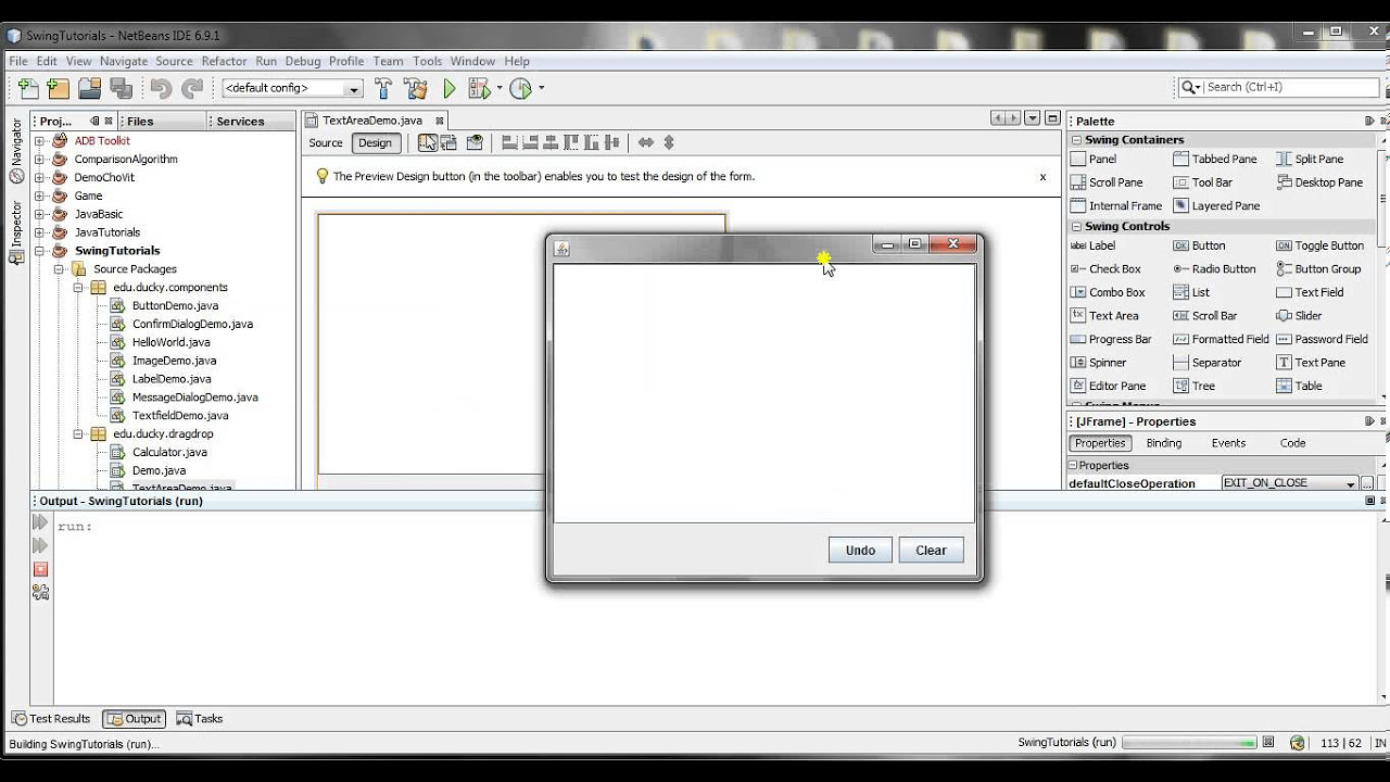 textarea Update Bài 12 Java Swing TextArea 1