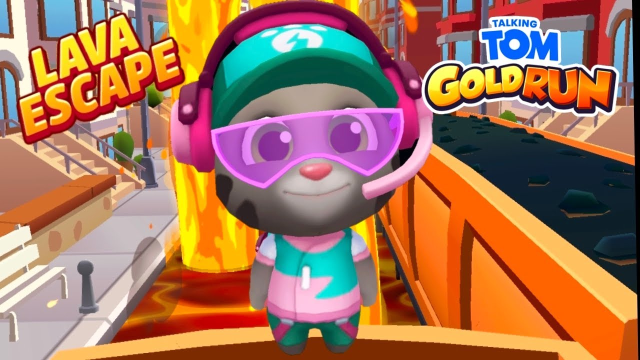 Talking Tom Gold Run New Character & New Lava Escape update Gameplay