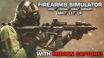 Firearms training simulator, with Motion Capture.  Point Blank Simulator.