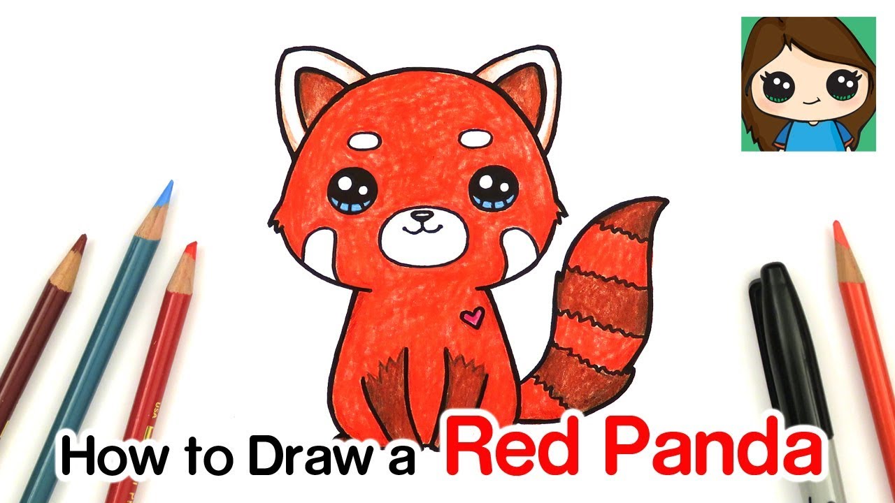 How To Draw A Red Panda Youtube