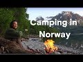 Camping on Norway's glacier lakes.