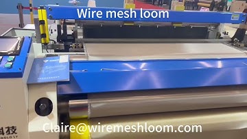 Wire mesh weaving machine #rapierloom #weavingmachine
