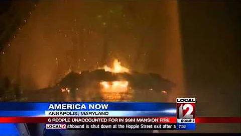 Fire official 6 unaccounted for in Maryland mansio...