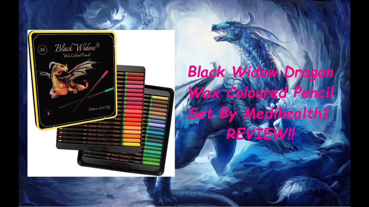 Dragon Black Widow Colored Pencil Review & Another Free Giveaway For 3  Lucky People 