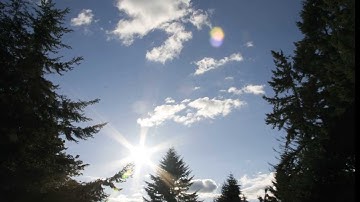 Sun breaks through the clouds in time lapse photography -HD