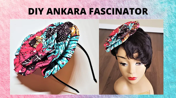 How to make ANKARA FASCINATOR HAT | DIY HEADPIECE | ROSETTE HEADBAND FOR BEGINNERS #fascinatorhat