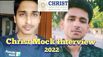 Christ University || 2022 || mock interview || Micro Presentation || UG || PG || Vaibhav Siddharth
