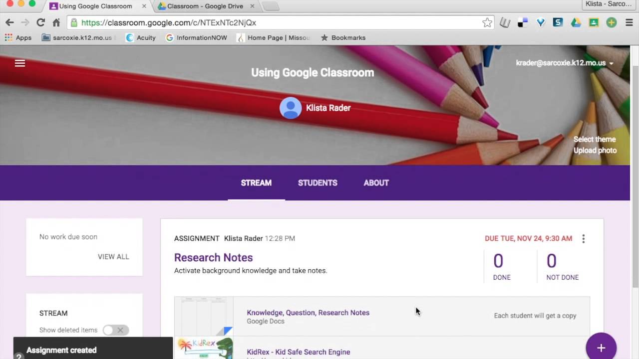 copy multiple assignments google classroom