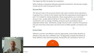 Business Analysis BABOK Guide 10.20 Financial Analysis