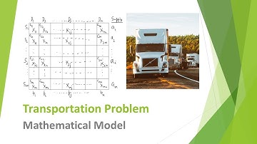 9 - Mathematical Model Formulation of a Transportation Problem - English - Madhavan SV